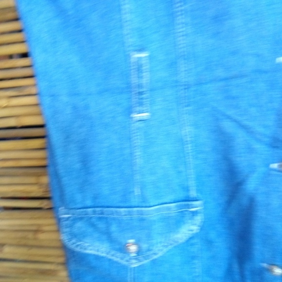 Vintage L Y2K Sleeveless Jeans Cargo Pockets Jumper Dress - Picture 3 of 3